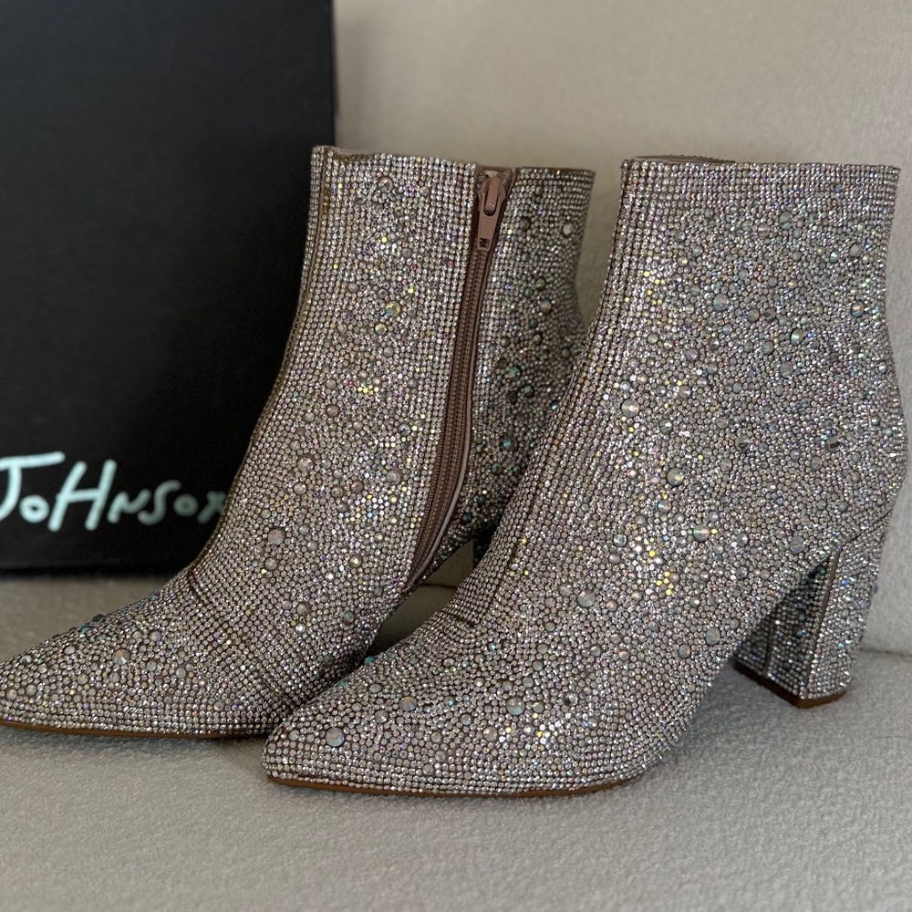 Betsey Johnson Cady~Rhinestone Boots~ 💎 New W/O Tags